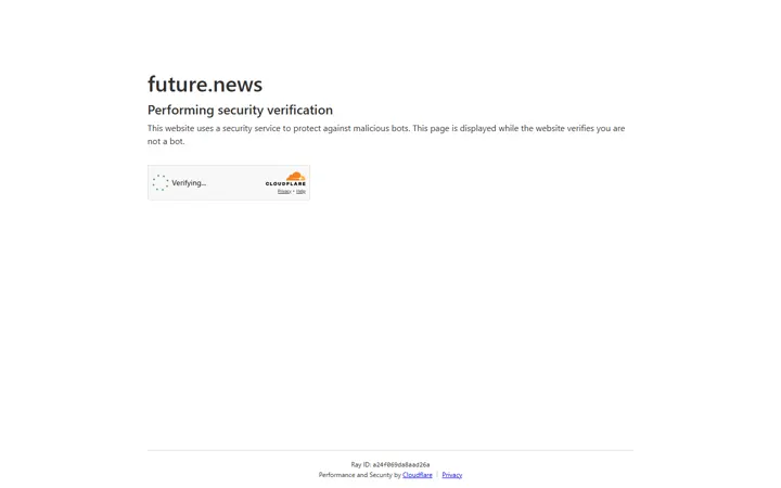 Главный экран сайта Future News